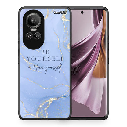 Θήκη Oppo Reno10 Pro Be Yourself από τη Smartfits με σχέδιο στο πίσω μέρος και μαύρο περίβλημα | Oppo Reno10 Pro Be Yourself case with colorful back and black bezels