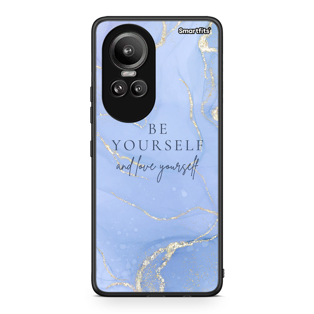 Oppo Reno10 Pro Be Yourself θήκη από τη Smartfits με σχέδιο στο πίσω μέρος και μαύρο περίβλημα | Smartphone case with colorful back and black bezels by Smartfits