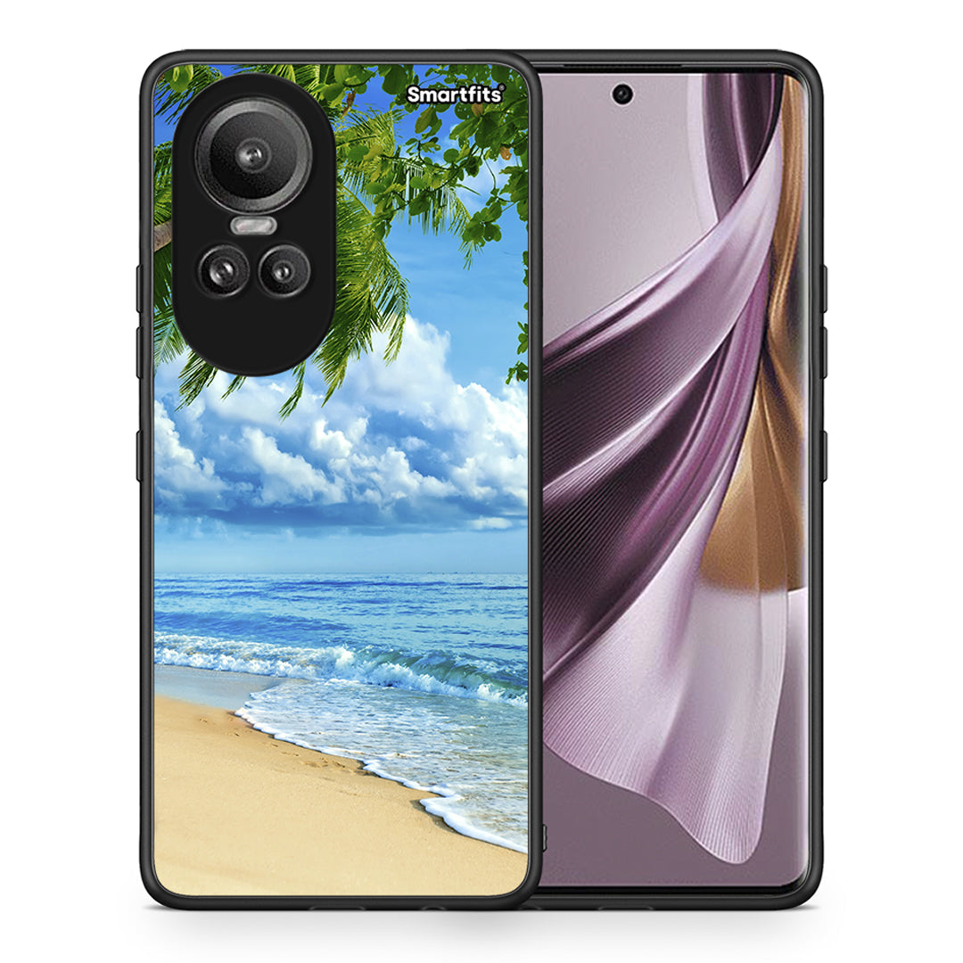 Θήκη Oppo Reno10 Pro Beautiful Beach από τη Smartfits με σχέδιο στο πίσω μέρος και μαύρο περίβλημα | Oppo Reno10 Pro Beautiful Beach case with colorful back and black bezels