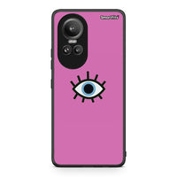 Thumbnail for Oppo Reno10 Pro Blue Eye Pink θήκη από τη Smartfits με σχέδιο στο πίσω μέρος και μαύρο περίβλημα | Smartphone case with colorful back and black bezels by Smartfits