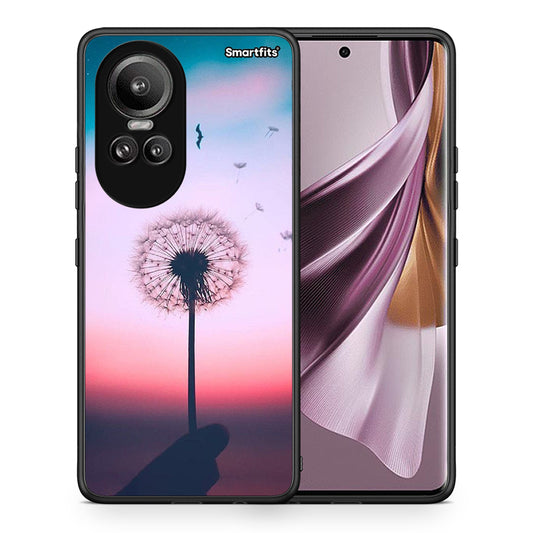 Θήκη Oppo Reno10 Pro Wish Boho από τη Smartfits με σχέδιο στο πίσω μέρος και μαύρο περίβλημα | Oppo Reno10 Pro Wish Boho case with colorful back and black bezels