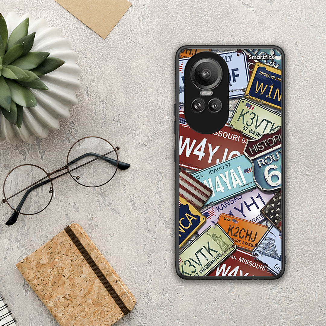 Car Plates - Oppo Reno10 Pro θήκη