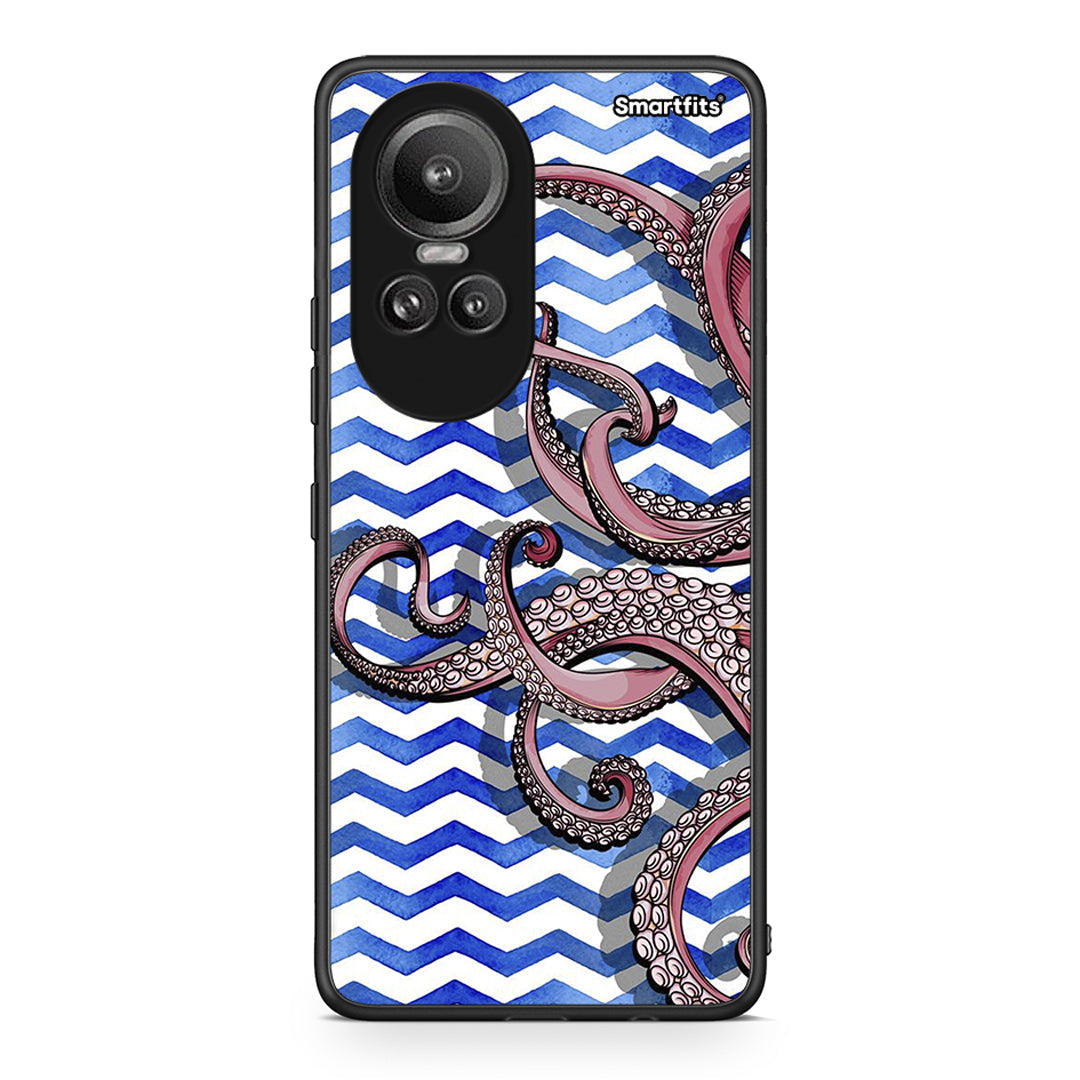 Oppo Reno10 Pro Chevron Devilfish θήκη από τη Smartfits με σχέδιο στο πίσω μέρος και μαύρο περίβλημα | Smartphone case with colorful back and black bezels by Smartfits