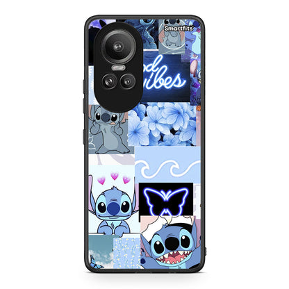 Oppo Reno10 Pro Collage Good Vibes Θήκη Αγίου Βαλεντίνου από τη Smartfits με σχέδιο στο πίσω μέρος και μαύρο περίβλημα | Smartphone case with colorful back and black bezels by Smartfits