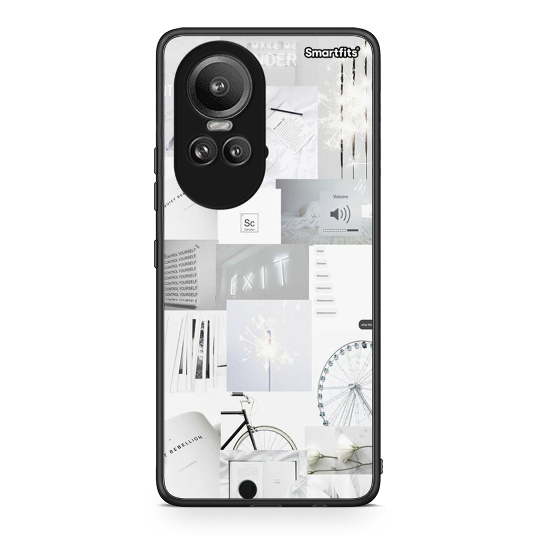 Oppo Reno10 Pro Collage Make Me Wonder Θήκη Αγίου Βαλεντίνου από τη Smartfits με σχέδιο στο πίσω μέρος και μαύρο περίβλημα | Smartphone case with colorful back and black bezels by Smartfits