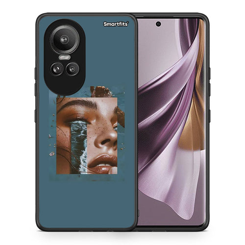 Θήκη Oppo Reno10 Pro Cry An Ocean από τη Smartfits με σχέδιο στο πίσω μέρος και μαύρο περίβλημα | Oppo Reno10 Pro Cry An Ocean case with colorful back and black bezels