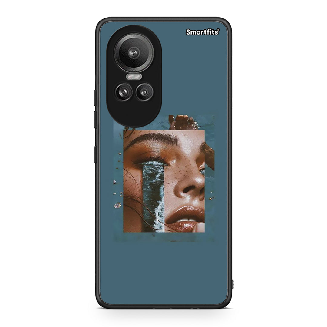 Oppo Reno10 Pro Cry An Ocean θήκη από τη Smartfits με σχέδιο στο πίσω μέρος και μαύρο περίβλημα | Smartphone case with colorful back and black bezels by Smartfits
