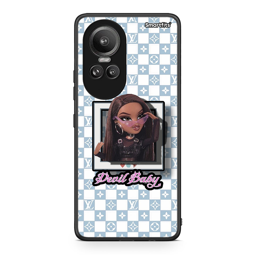 Oppo Reno10 Pro Devil Baby Θήκη Αγίου Βαλεντίνου από τη Smartfits με σχέδιο στο πίσω μέρος και μαύρο περίβλημα | Smartphone case with colorful back and black bezels by Smartfits