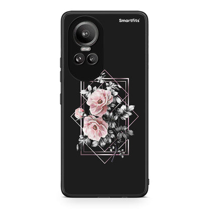 4 - Oppo Reno10 Pro Frame Flower case, cover, bumper