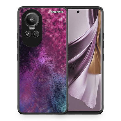 Θήκη Oppo Reno10 Pro Aurora Galaxy από τη Smartfits με σχέδιο στο πίσω μέρος και μαύρο περίβλημα | Oppo Reno10 Pro Aurora Galaxy case with colorful back and black bezels