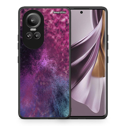Θήκη Oppo Reno10 Pro Aurora Galaxy από τη Smartfits με σχέδιο στο πίσω μέρος και μαύρο περίβλημα | Oppo Reno10 Pro Aurora Galaxy case with colorful back and black bezels