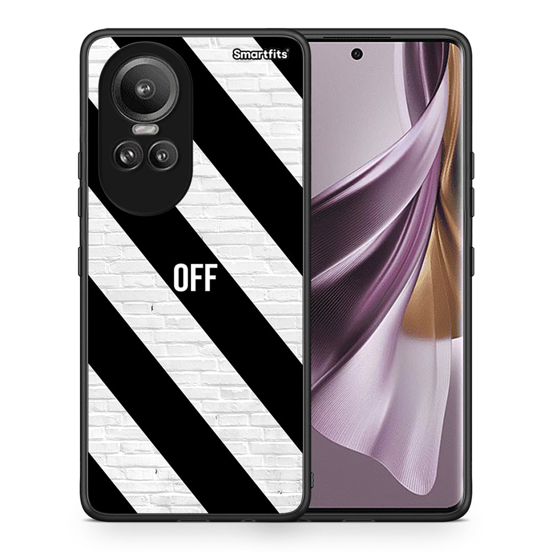 Θήκη Oppo Reno10 Pro Get Off από τη Smartfits με σχέδιο στο πίσω μέρος και μαύρο περίβλημα | Oppo Reno10 Pro Get Off case with colorful back and black bezels