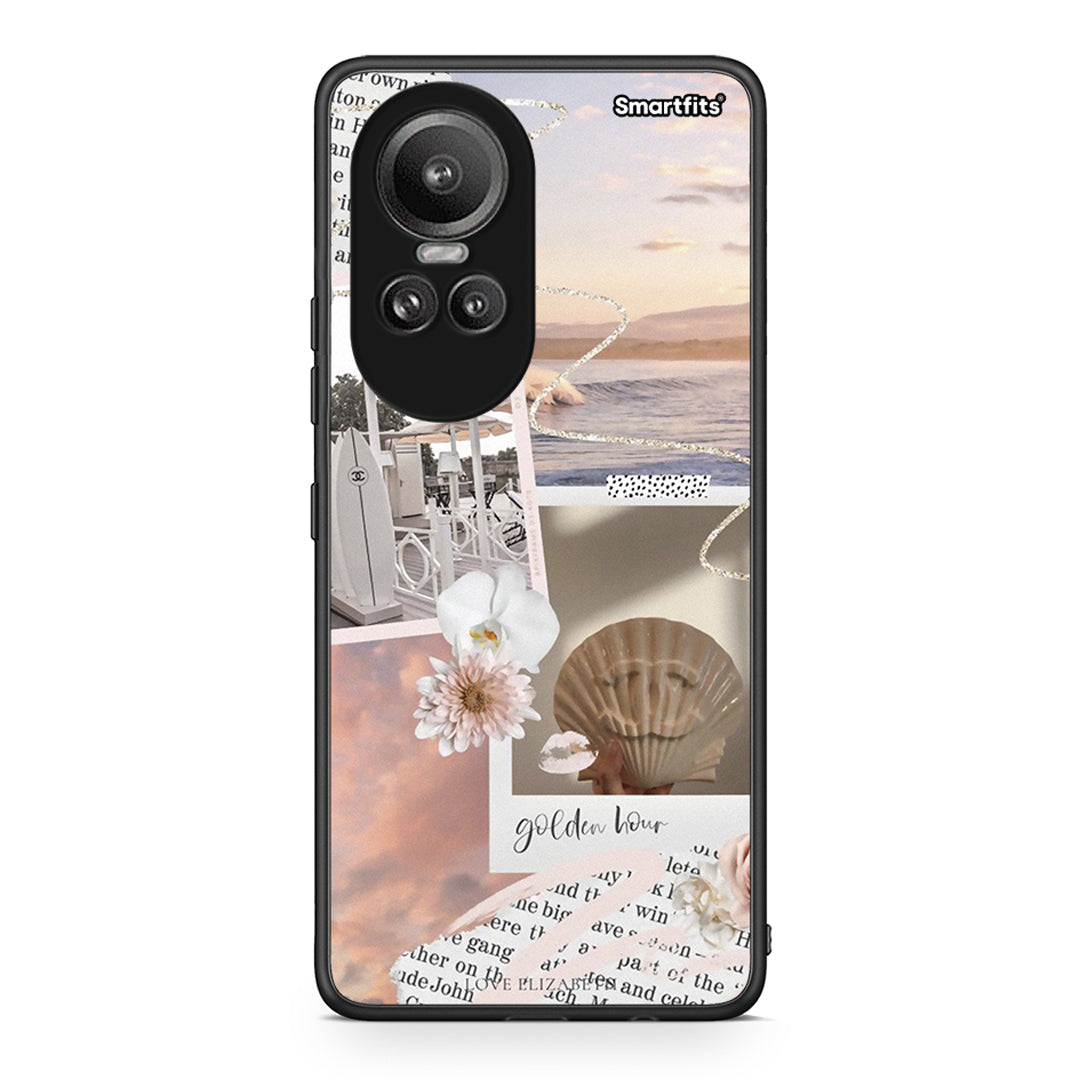 Oppo Reno10 Pro Golden Hour Θήκη Αγίου Βαλεντίνου από τη Smartfits με σχέδιο στο πίσω μέρος και μαύρο περίβλημα | Smartphone case with colorful back and black bezels by Smartfits