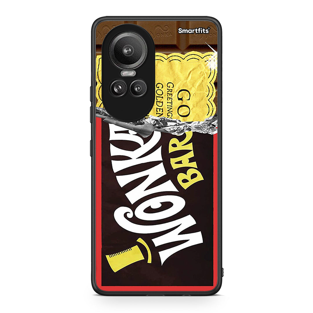 Oppo Reno10 Pro Golden Ticket θήκη από τη Smartfits με σχέδιο στο πίσω μέρος και μαύρο περίβλημα | Smartphone case with colorful back and black bezels by Smartfits