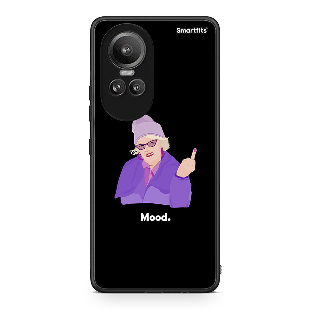 Oppo Reno10 Pro Grandma Mood Black θήκη από τη Smartfits με σχέδιο στο πίσω μέρος και μαύρο περίβλημα | Smartphone case with colorful back and black bezels by Smartfits