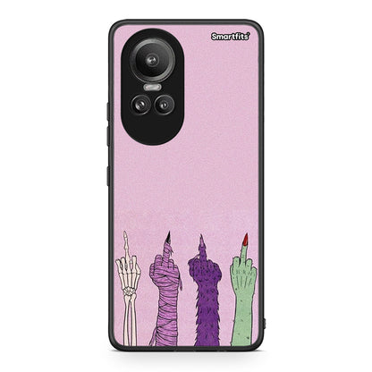 Oppo Reno10 Pro Halloween Be A Lady Θήκη από τη Smartfits με σχέδιο στο πίσω μέρος και μαύρο περίβλημα | Smartphone case with colorful back and black bezels by Smartfits