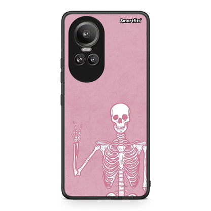 Oppo Reno10 Pro Halloween Motivation Θήκη από τη Smartfits με σχέδιο στο πίσω μέρος και μαύρο περίβλημα | Smartphone case with colorful back and black bezels by Smartfits