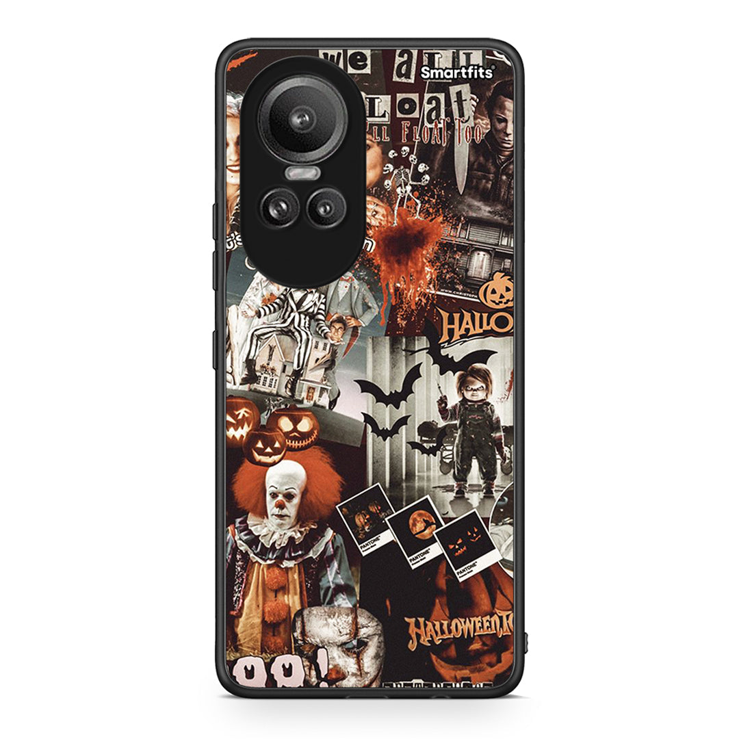Oppo Reno10 Pro Halloween Spooky Season Θήκη από τη Smartfits με σχέδιο στο πίσω μέρος και μαύρο περίβλημα | Smartphone case with colorful back and black bezels by Smartfits