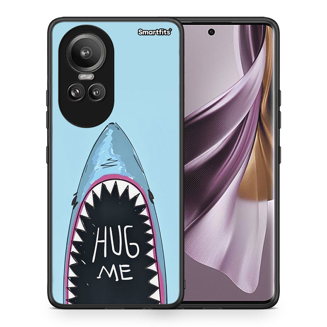 Θήκη Oppo Reno10 Pro Hug Me από τη Smartfits με σχέδιο στο πίσω μέρος και μαύρο περίβλημα | Oppo Reno10 Pro Hug Me case with colorful back and black bezels