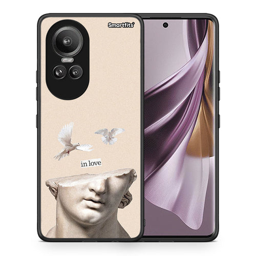 Θήκη Oppo Reno10 Pro In Love από τη Smartfits με σχέδιο στο πίσω μέρος και μαύρο περίβλημα | Oppo Reno10 Pro In Love case with colorful back and black bezels