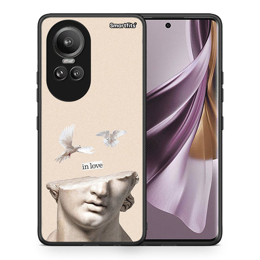 Θήκη Oppo Reno10 Pro In Love από τη Smartfits με σχέδιο στο πίσω μέρος και μαύρο περίβλημα | Oppo Reno10 Pro In Love case with colorful back and black bezels