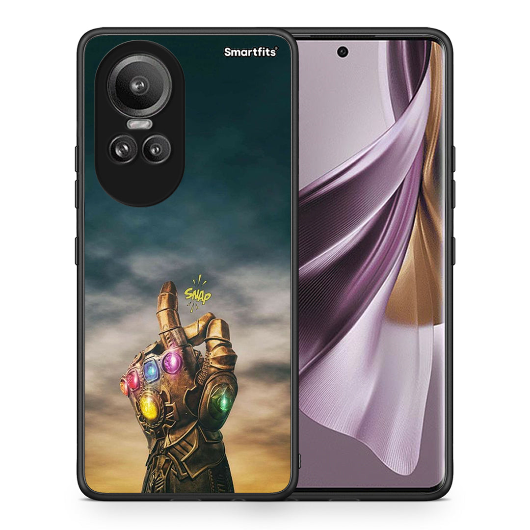 Θήκη Oppo Reno10 Pro Infinity Snap από τη Smartfits με σχέδιο στο πίσω μέρος και μαύρο περίβλημα | Oppo Reno10 Pro Infinity Snap case with colorful back and black bezels