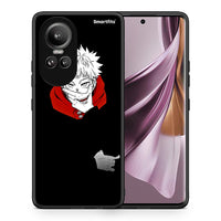 Thumbnail for Θήκη Oppo Reno10 Pro Itadori Anime από τη Smartfits με σχέδιο στο πίσω μέρος και μαύρο περίβλημα | Oppo Reno10 Pro Itadori Anime case with colorful back and black bezels