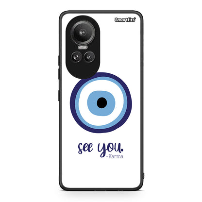 Oppo Reno10 Pro Karma Says θήκη από τη Smartfits με σχέδιο στο πίσω μέρος και μαύρο περίβλημα | Smartphone case with colorful back and black bezels by Smartfits