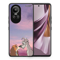 Thumbnail for Θήκη Oppo Reno10 Pro Lady And Tramp από τη Smartfits με σχέδιο στο πίσω μέρος και μαύρο περίβλημα | Oppo Reno10 Pro Lady And Tramp case with colorful back and black bezels
