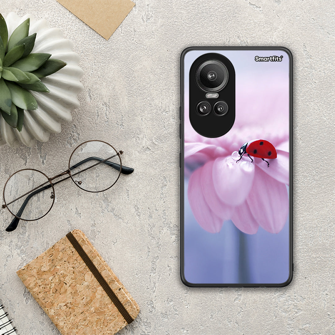 Ladybug Flower - Oppo Reno10 Pro θήκη