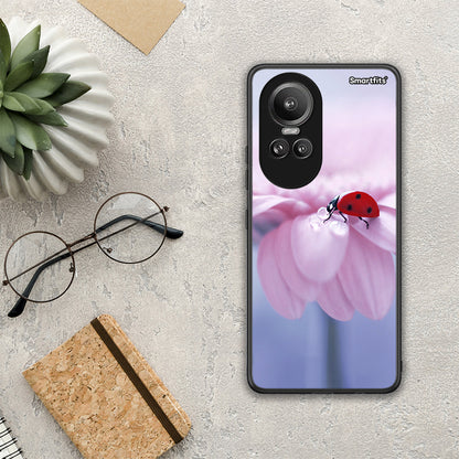 Ladybug Flower - Oppo Reno10 Pro θήκη