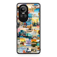 Thumbnail for Oppo Reno10 Pro Live To Travel θήκη από τη Smartfits με σχέδιο στο πίσω μέρος και μαύρο περίβλημα | Smartphone case with colorful back and black bezels by Smartfits