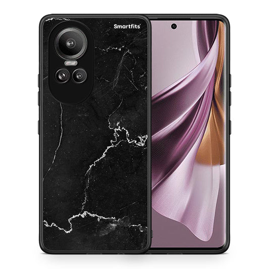 Θήκη Oppo Reno10 Pro Marble Black από τη Smartfits με σχέδιο στο πίσω μέρος και μαύρο περίβλημα | Oppo Reno10 Pro Marble Black case with colorful back and black bezels