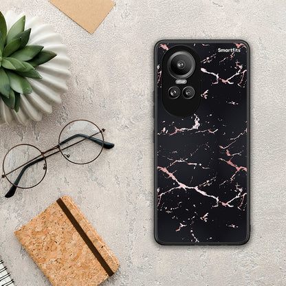 Marble Black Rosegold - Oppo Reno10 Pro θήκη
