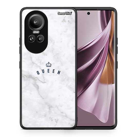 Θήκη Oppo Reno10 Pro Queen Marble από τη Smartfits με σχέδιο στο πίσω μέρος και μαύρο περίβλημα | Oppo Reno10 Pro Queen Marble case with colorful back and black bezels