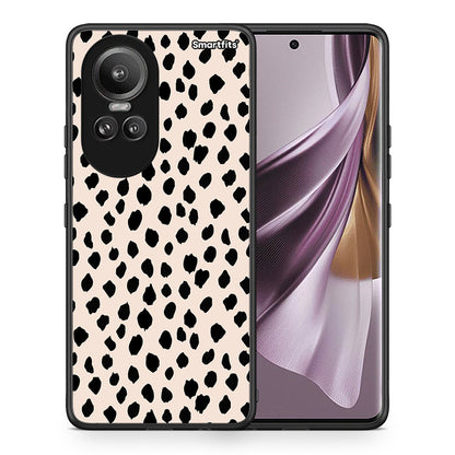 Θήκη Oppo Reno10 Pro New Polka Dots από τη Smartfits με σχέδιο στο πίσω μέρος και μαύρο περίβλημα | Oppo Reno10 Pro New Polka Dots case with colorful back and black bezels