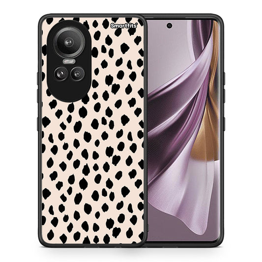 Θήκη Oppo Reno10 Pro New Polka Dots από τη Smartfits με σχέδιο στο πίσω μέρος και μαύρο περίβλημα | Oppo Reno10 Pro New Polka Dots case with colorful back and black bezels
