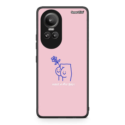 Oppo Reno10 Pro Nice Day θήκη από τη Smartfits με σχέδιο στο πίσω μέρος και μαύρο περίβλημα | Smartphone case with colorful back and black bezels by Smartfits