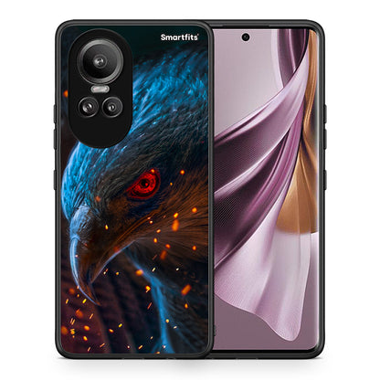 Θήκη Oppo Reno10 Pro Eagle PopArt από τη Smartfits με σχέδιο στο πίσω μέρος και μαύρο περίβλημα | Oppo Reno10 Pro Eagle PopArt case with colorful back and black bezels