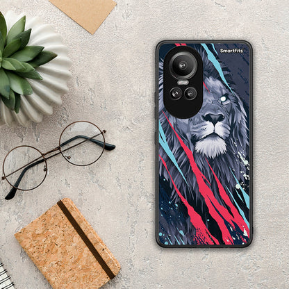 PopArt Lion Designer - Oppo Reno10 Pro θήκη