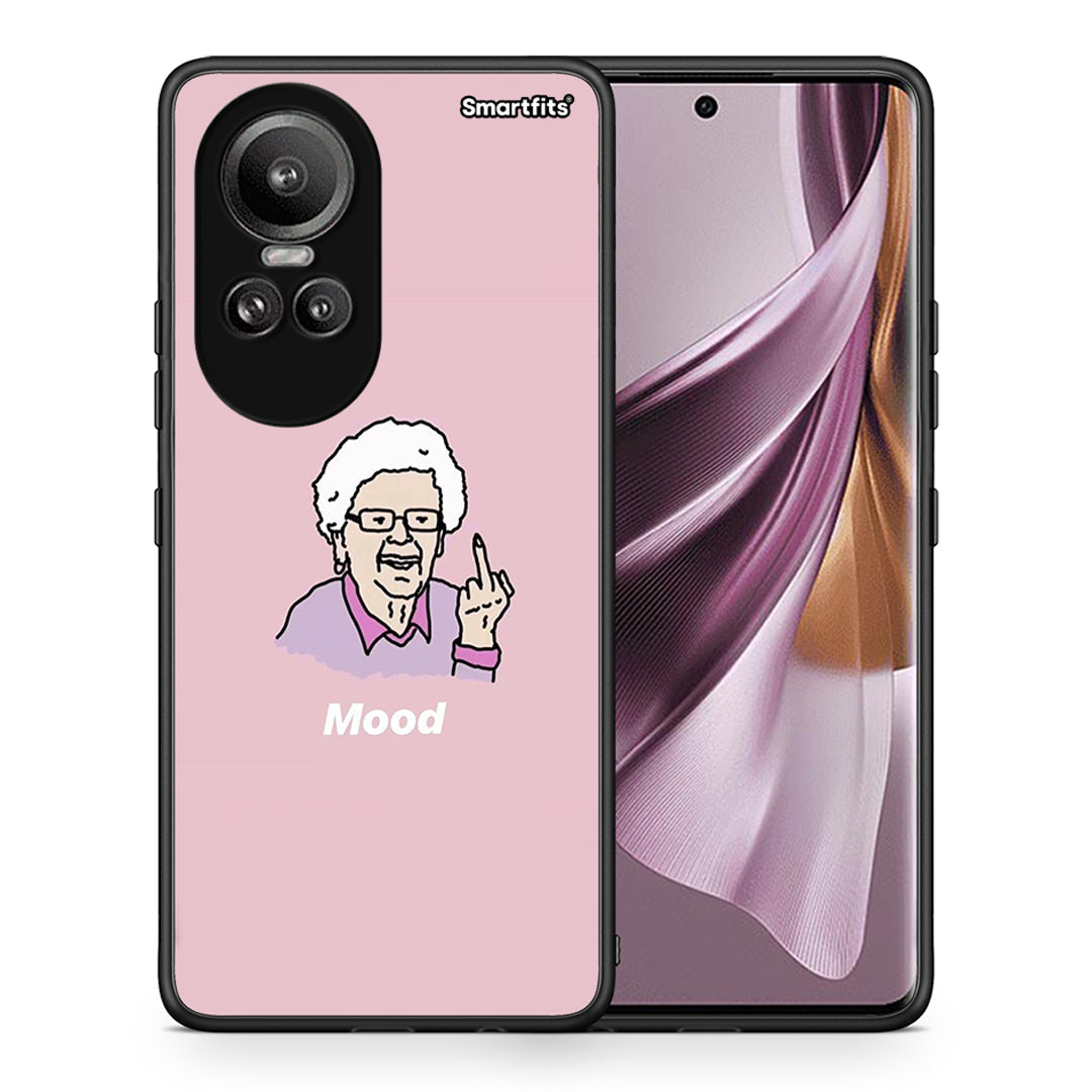 Θήκη Oppo Reno10 Pro Mood PopArt από τη Smartfits με σχέδιο στο πίσω μέρος και μαύρο περίβλημα | Oppo Reno10 Pro Mood PopArt case with colorful back and black bezels
