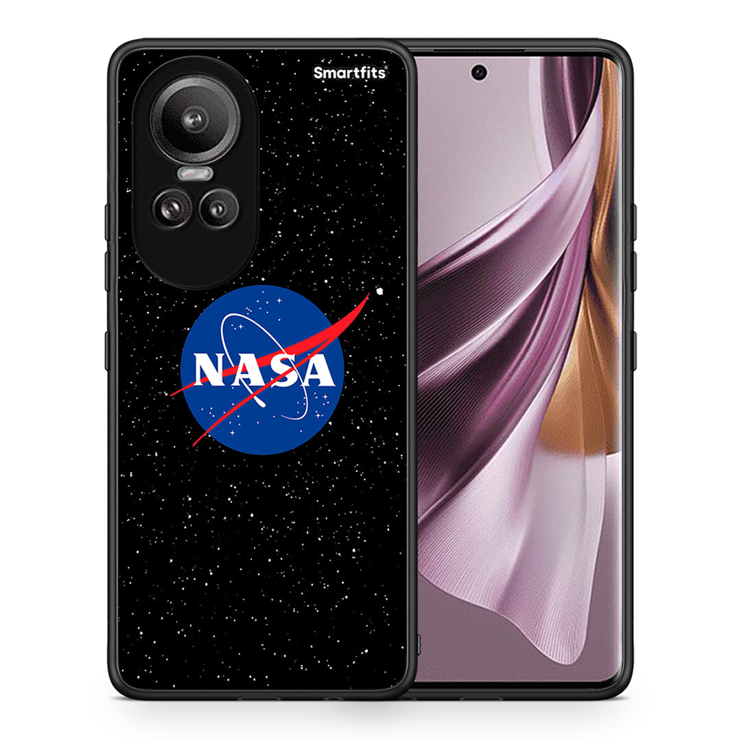 Θήκη Oppo Reno10 Pro NASA PopArt από τη Smartfits με σχέδιο στο πίσω μέρος και μαύρο περίβλημα | Oppo Reno10 Pro NASA PopArt case with colorful back and black bezels