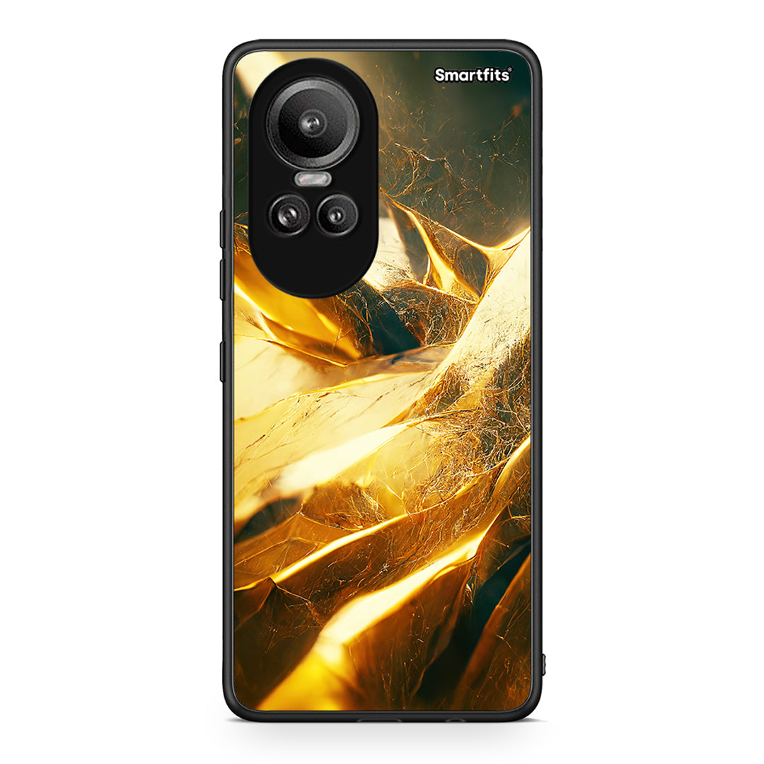 Oppo Reno10 Pro Real Gold θήκη από τη Smartfits με σχέδιο στο πίσω μέρος και μαύρο περίβλημα | Smartphone case with colorful back and black bezels by Smartfits