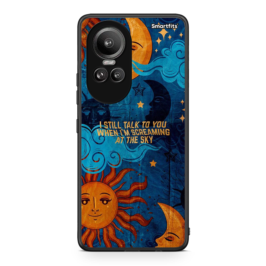 Oppo Reno10 Pro Screaming Sky θήκη από τη Smartfits με σχέδιο στο πίσω μέρος και μαύρο περίβλημα | Smartphone case with colorful back and black bezels by Smartfits