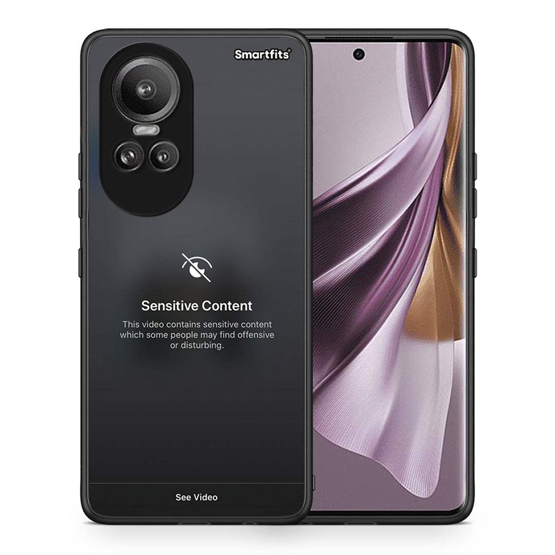 Θήκη Oppo Reno10 Pro Sensitive Content από τη Smartfits με σχέδιο στο πίσω μέρος και μαύρο περίβλημα | Oppo Reno10 Pro Sensitive Content case with colorful back and black bezels