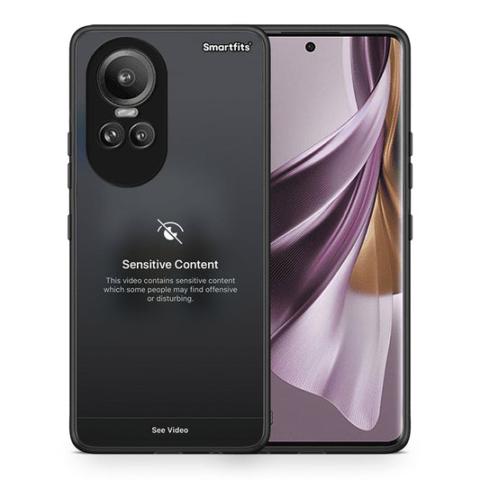 Θήκη Oppo Reno10 Pro Sensitive Content από τη Smartfits με σχέδιο στο πίσω μέρος και μαύρο περίβλημα | Oppo Reno10 Pro Sensitive Content case with colorful back and black bezels