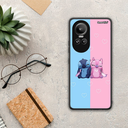 Stitch And Angel - Oppo Reno10 Pro θήκη