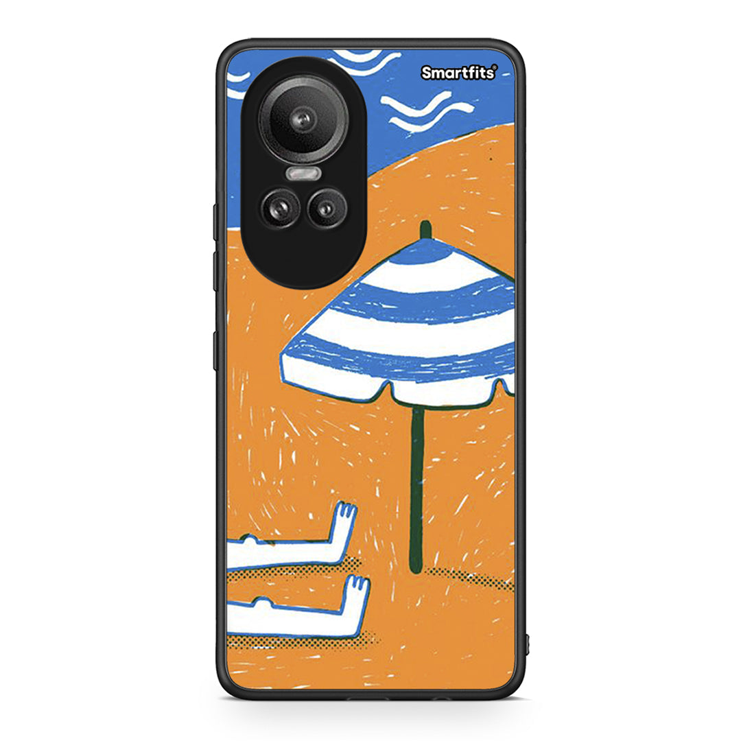Oppo Reno10 Pro Summering Θήκη από τη Smartfits με σχέδιο στο πίσω μέρος και μαύρο περίβλημα | Smartphone case with colorful back and black bezels by Smartfits