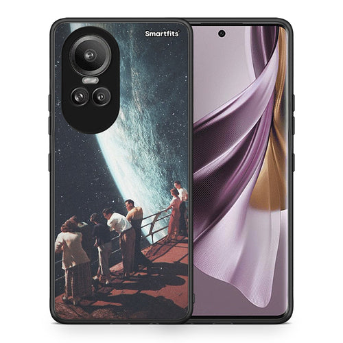 Θήκη Oppo Reno10 Pro Surreal View από τη Smartfits με σχέδιο στο πίσω μέρος και μαύρο περίβλημα | Oppo Reno10 Pro Surreal View case with colorful back and black bezels