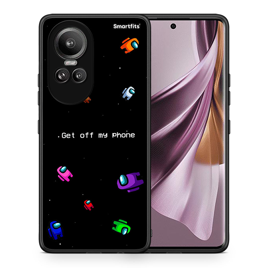 Θήκη Oppo Reno10 Pro AFK Text από τη Smartfits με σχέδιο στο πίσω μέρος και μαύρο περίβλημα | Oppo Reno10 Pro AFK Text case with colorful back and black bezels